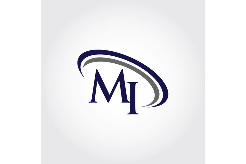 monogram-mi-logo-design