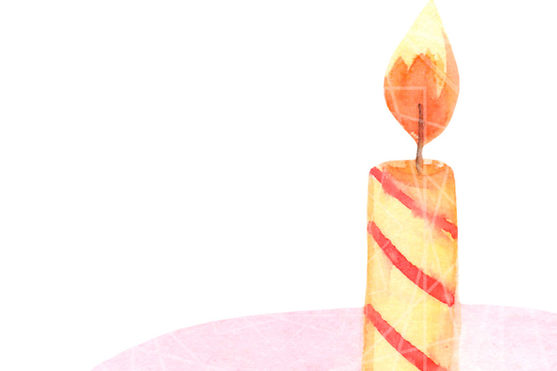 watercolor-birthday-cake-with-candle-clipart
