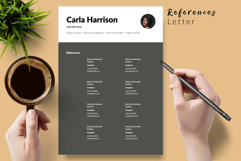 modern-resume-template-for-microsoft-word-amp-apple-pages-carla-harrison
