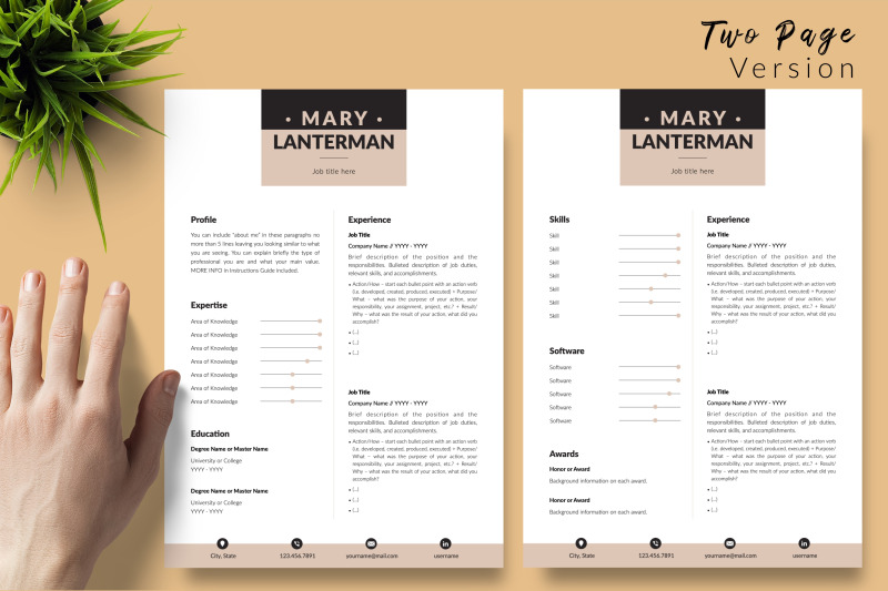 modern-resume-template-for-microsoft-word-amp-apple-pages-mary-lanterman