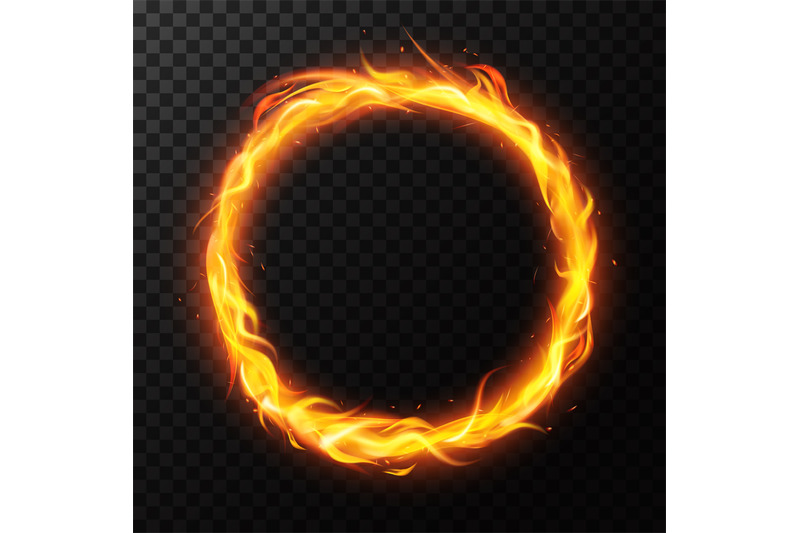 realistic-fire-ring-burning-flame-circle-hoop-red-flaming-round-ligh