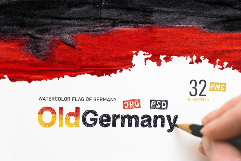 old-germany-watercolor-flag