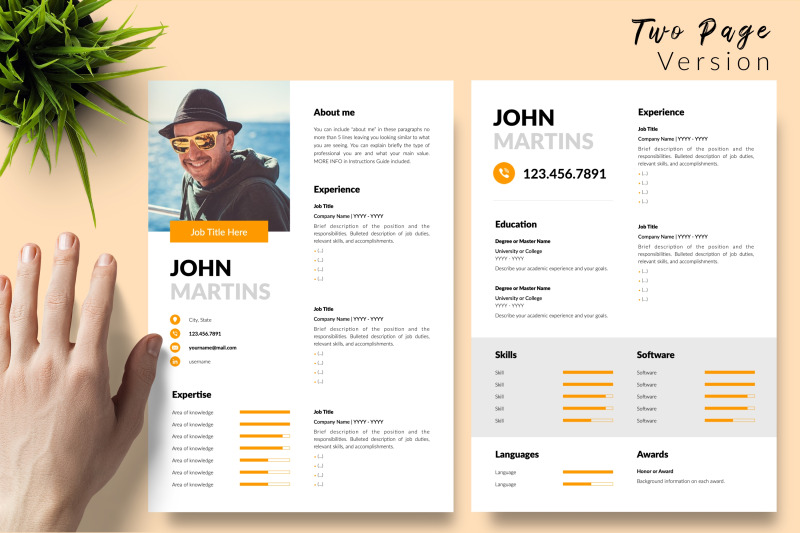 modern-resume-template-for-microsoft-word-amp-apple-pages-john-martins