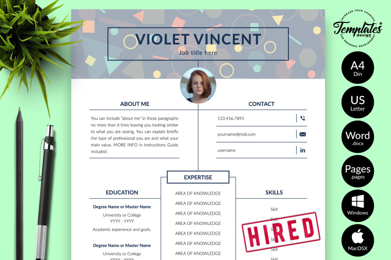 creative-resume-sample-for-microsoft-word-amp-apple-pages-violet-vincent