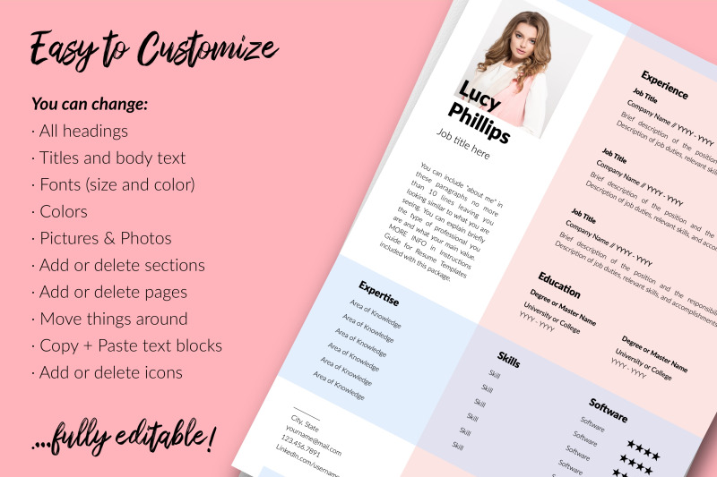 modern-resume-template-for-microsoft-word-amp-apple-pages-lucy-phillips