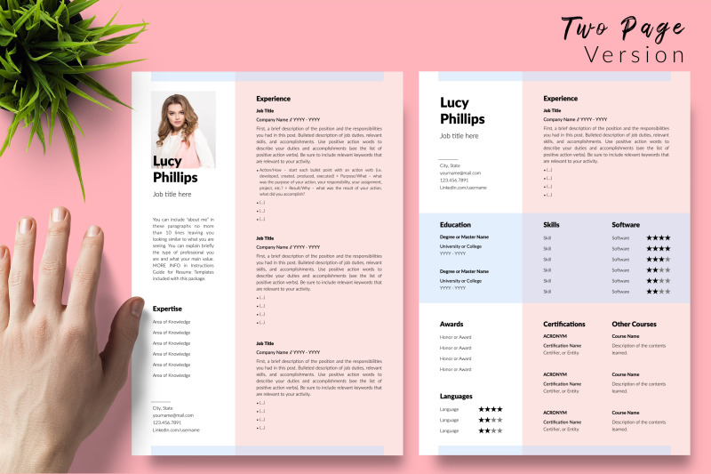 modern-resume-template-for-microsoft-word-amp-apple-pages-lucy-phillips