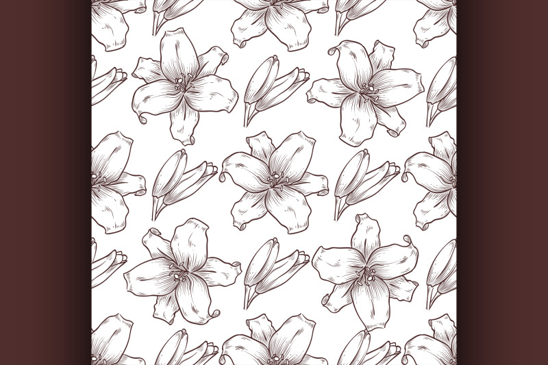 vector-lily-seamless-pattern-of-flowers