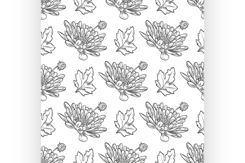 vector-chrysanthemum-seamless-pattern