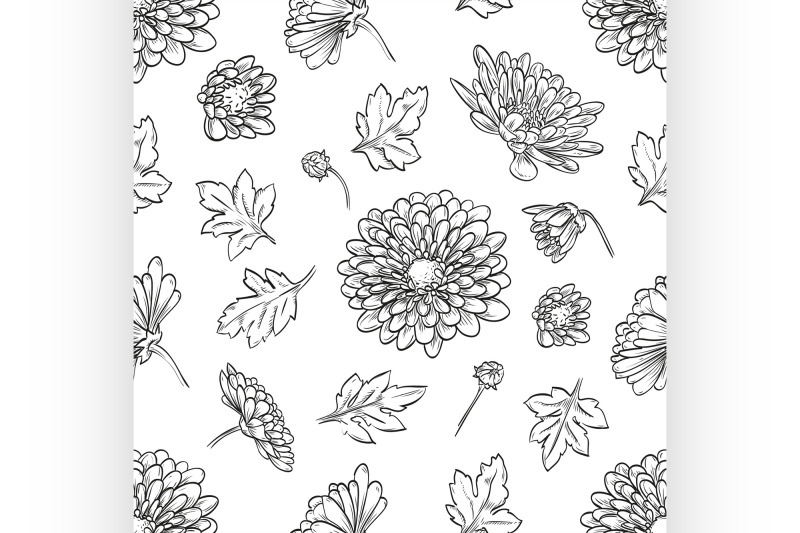 vector-chrysanthemum-seamless-pattern