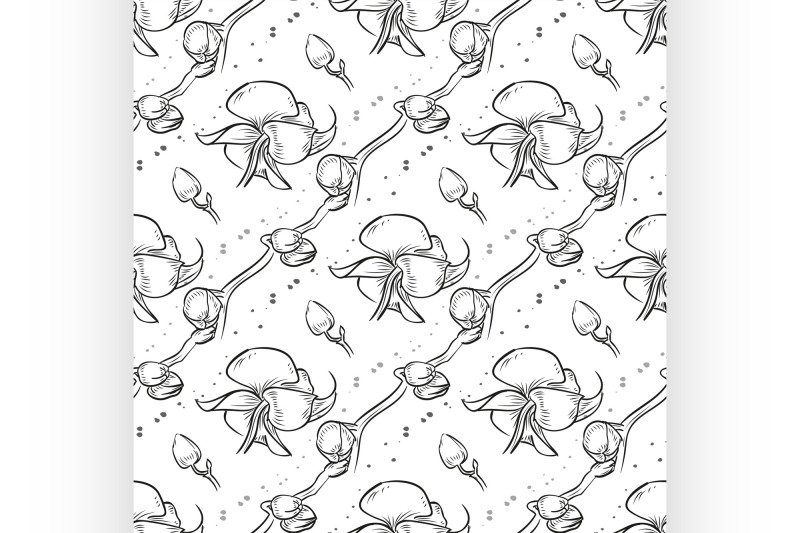 vector-hand-drawn-orchid-seamless-pattern