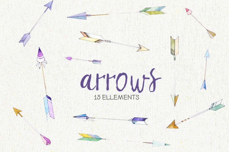 arrows-watercolor-clipart