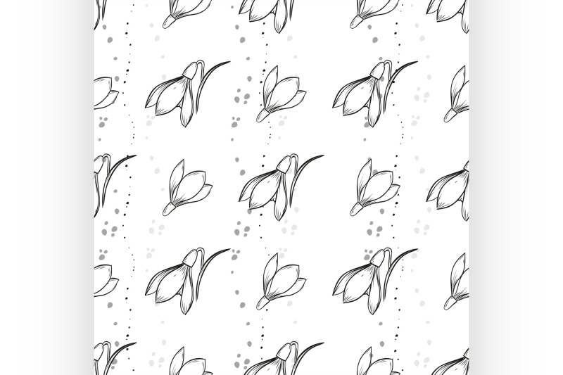 vector-snowdrop-seamless-pattern