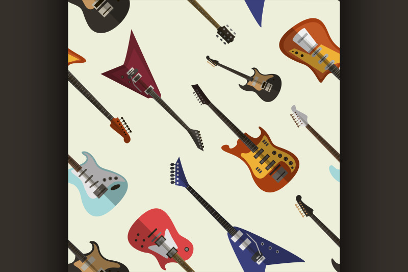 set-of-bright-electric-guitars-pattern