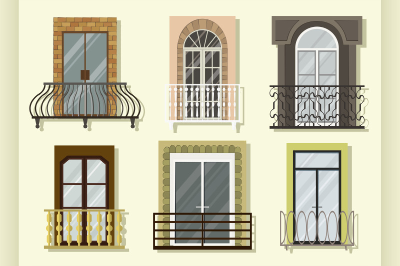 window-forms-icons-set-balcony