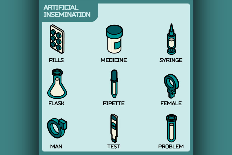 artificial-insemination-icon-set