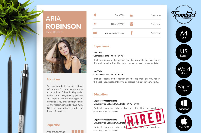 creative-resume-sample-for-microsoft-word-amp-apple-pages-aria-robinson