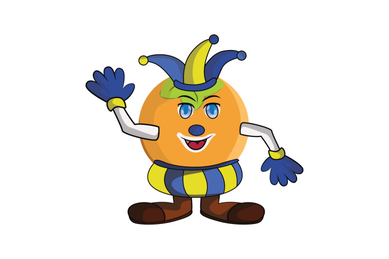 persimmon-fruit-jester-cartoon-character