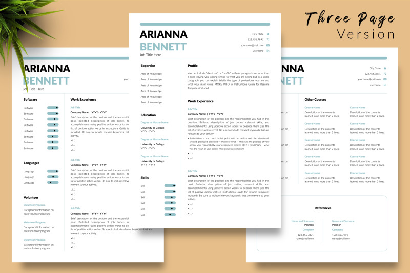 simple-resume-sample-for-microsoft-word-amp-apple-pages-arianna-bennett