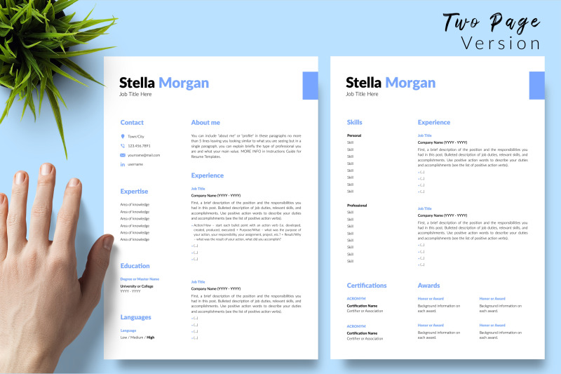 simple-resume-template-for-microsoft-word-amp-apple-pages-stella-morgan