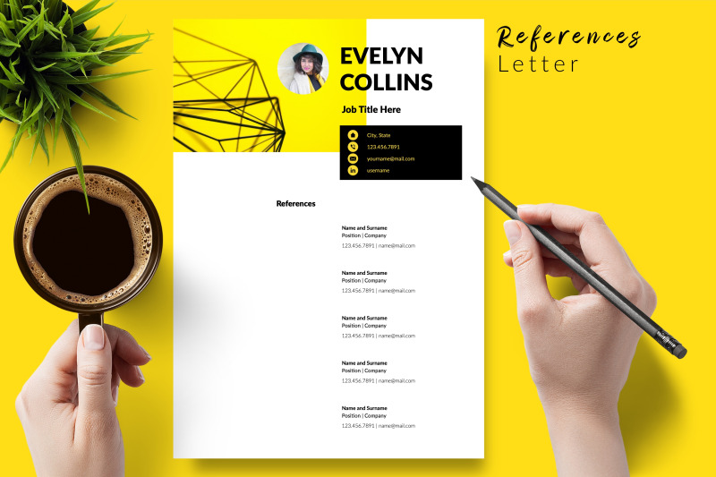 modern-resume-template-for-microsoft-word-amp-apple-pages-evelyn-collins