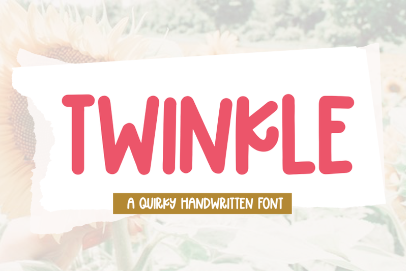 twinkle-handwritten-display-font