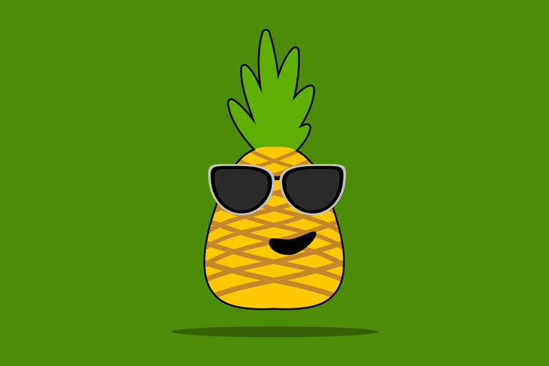 summer-icon-with-cool-pineapple