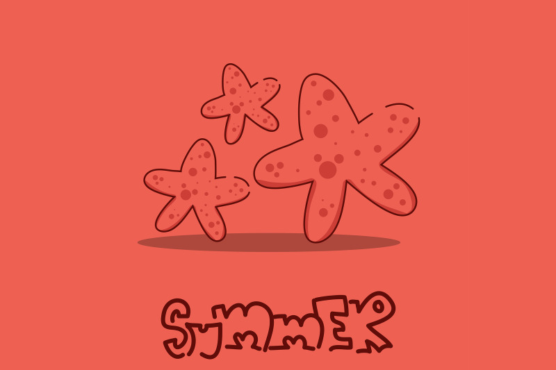 summer-icon-with-starfish