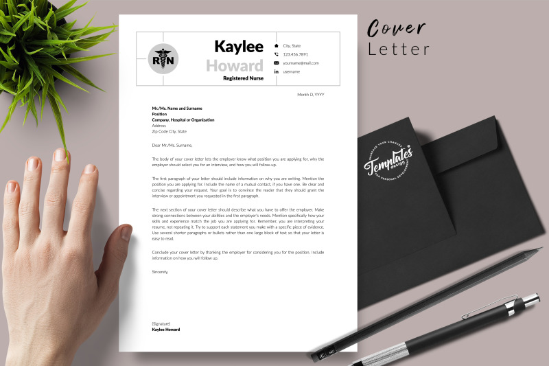 nurse-resume-template-for-microsoft-word-amp-apple-pages-kaylee-howard