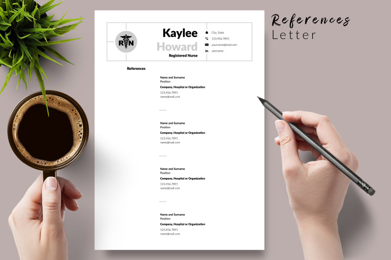 nurse-resume-template-for-microsoft-word-amp-apple-pages-kaylee-howard