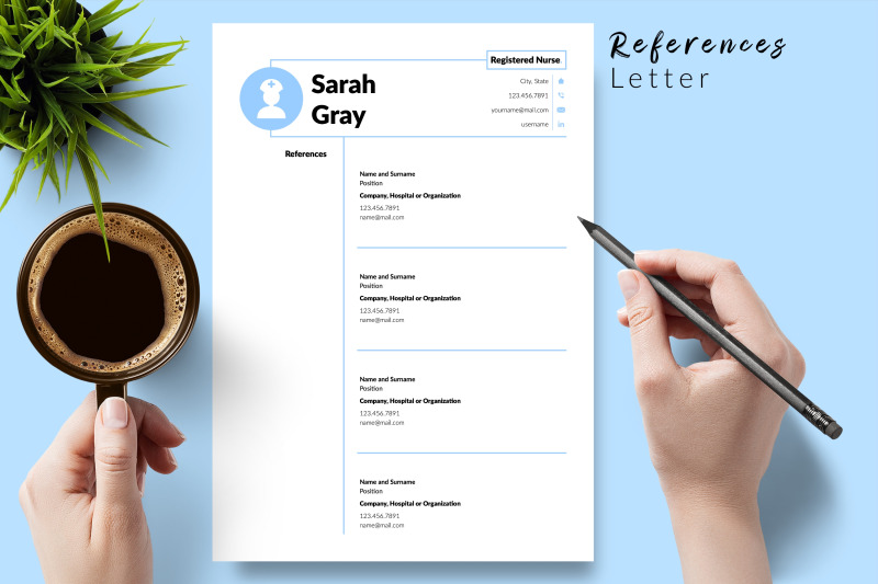 nurse-resume-cv-template-for-microsoft-word-amp-apple-pages-sarah-gray