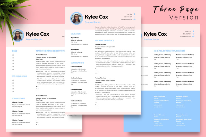 teacher-resume-cv-template-for-microsoft-word-amp-apple-pages-kylie-cox