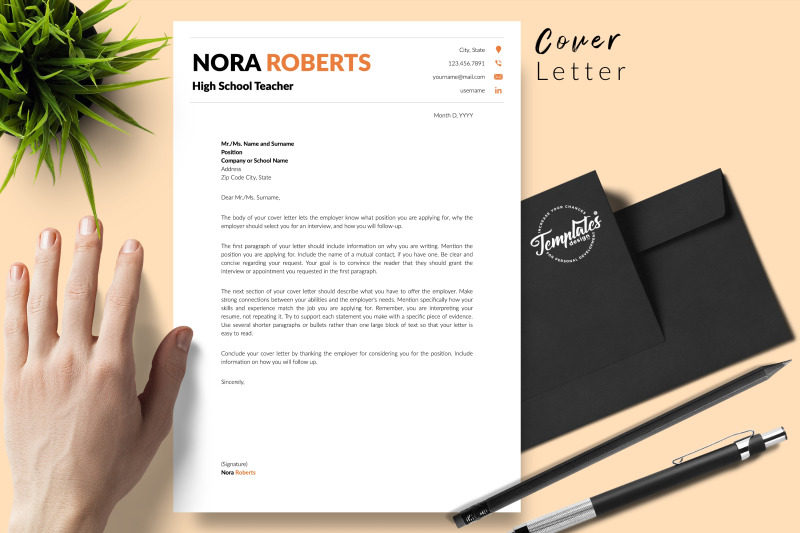 teacher-resume-template-for-microsoft-word-amp-apple-pages-nora-roberts