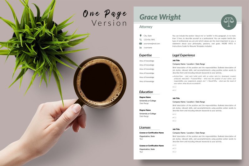 legal-resume-cv-template-for-microsoft-word-amp-apple-pages-grace-wright