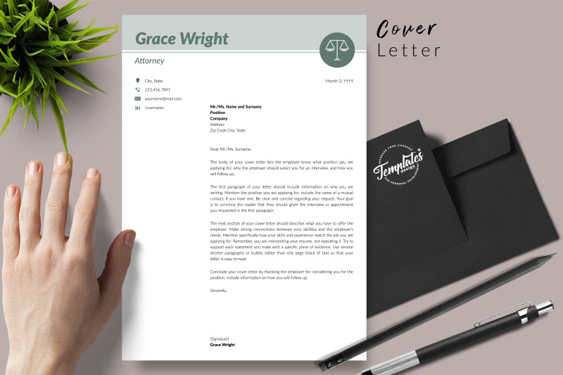 legal-resume-cv-template-for-microsoft-word-amp-apple-pages-grace-wright