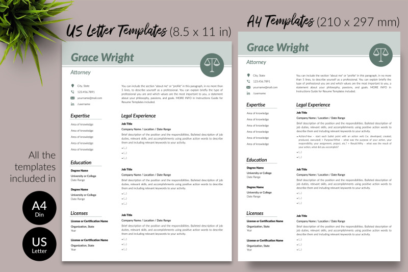 legal-resume-cv-template-for-microsoft-word-amp-apple-pages-grace-wright