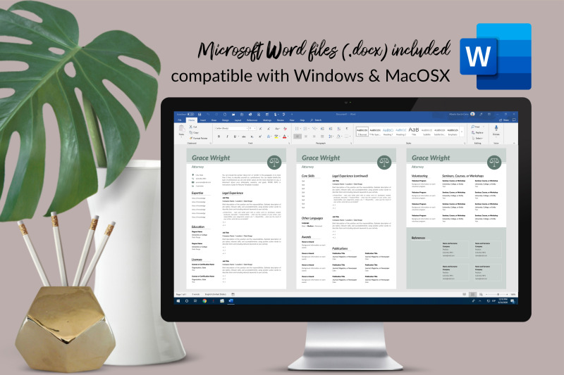legal-resume-cv-template-for-microsoft-word-amp-apple-pages-grace-wright