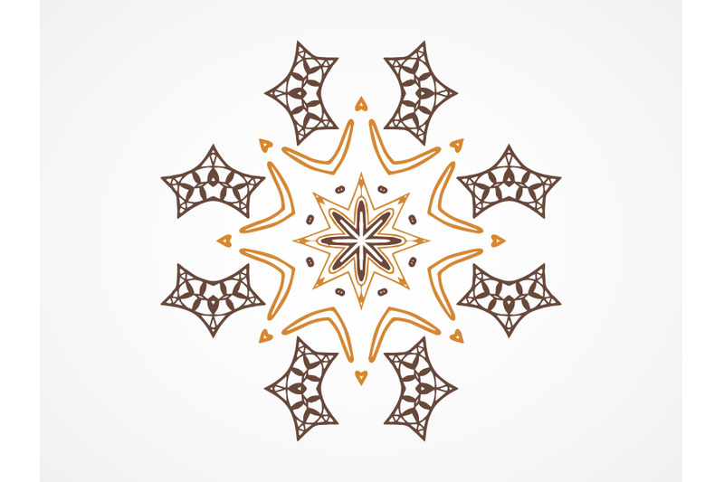 ornament-abstract-brown-color-combination