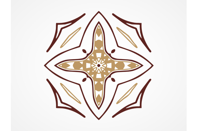 ornament-abstract-brown-color-design