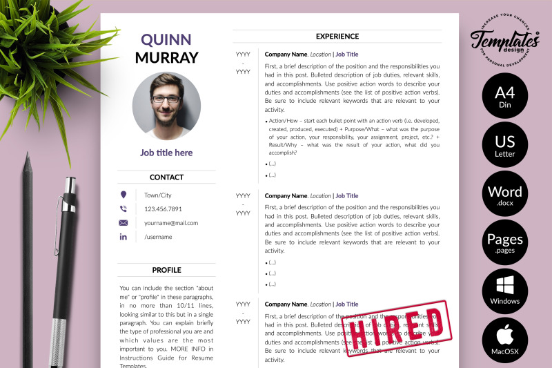 modern-resume-template-for-microsoft-word-amp-apple-pages-quinn-murray