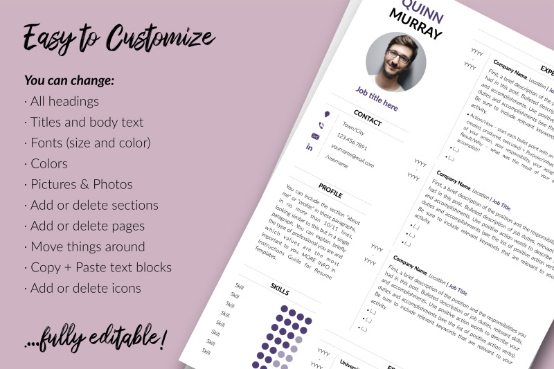 modern-resume-template-for-microsoft-word-amp-apple-pages-quinn-murray