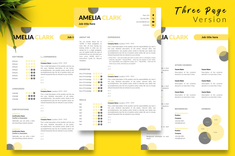 creative-resume-template-for-microsoft-word-amp-apple-pages-amelia-clark