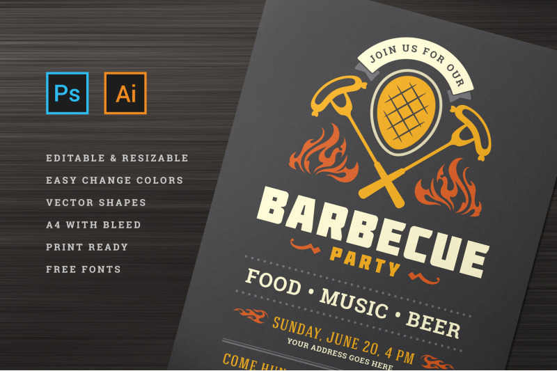 barbecue-party-flyer-template