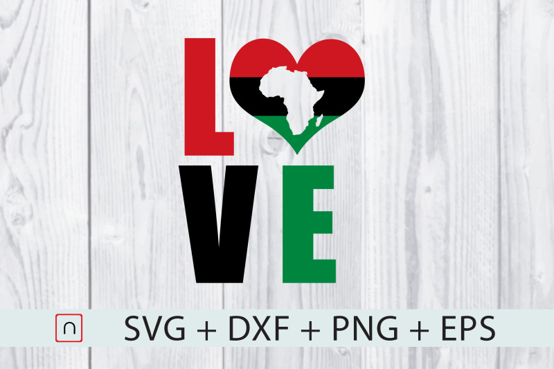 africa-flag-map-love-black-lives-matter