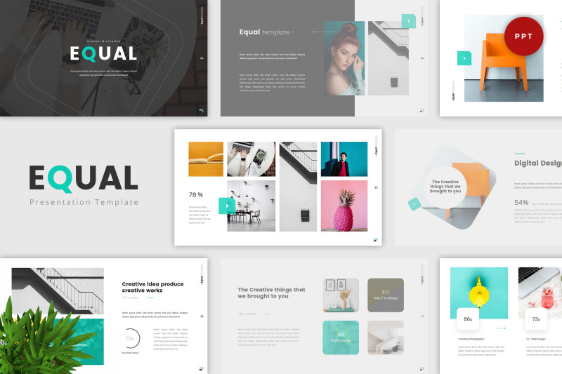 equal-minimal-powerpoint-template