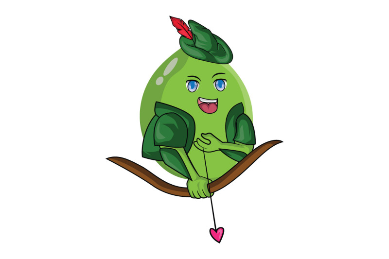 lime-fruit-archer-cartoon-character