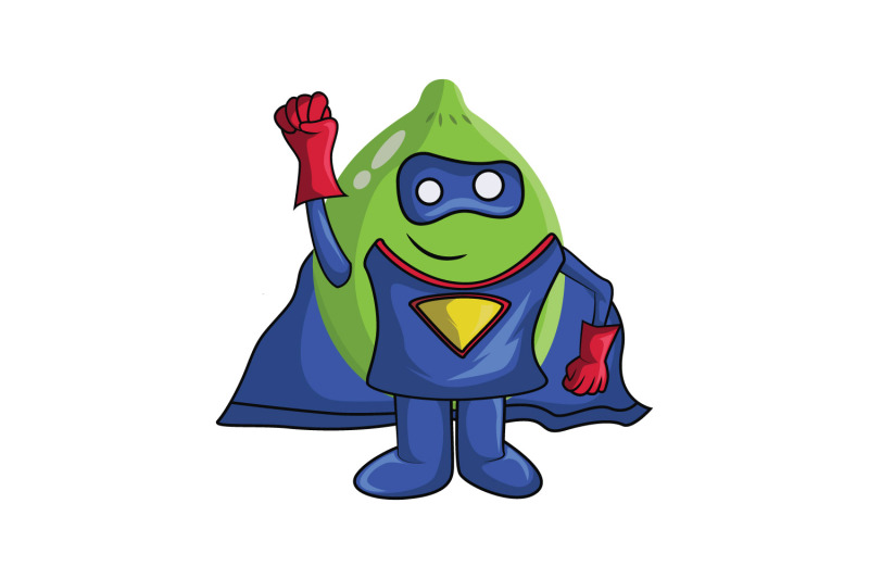 lime-fruit-superhero-cartoon-character