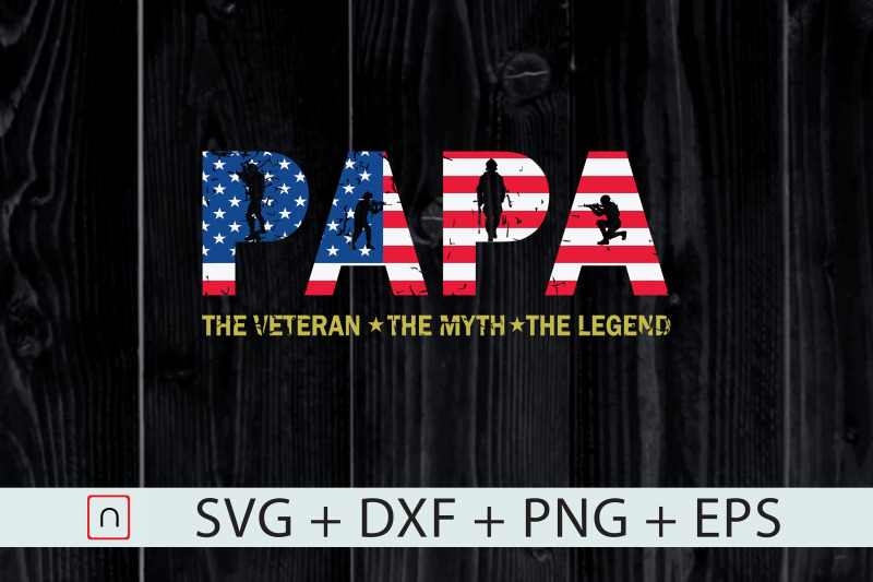 papa-the-veteran-the-myth-the-legend-svg