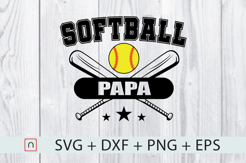 softball-papa-baseball-sport-gift-svg