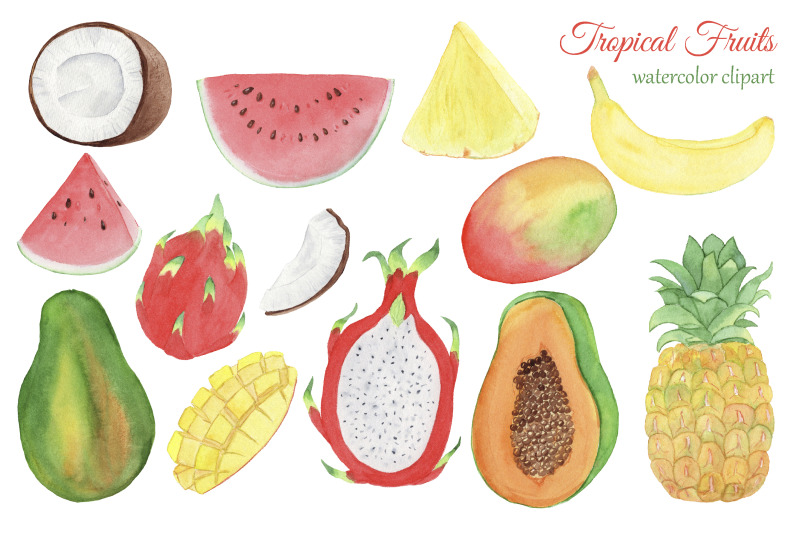 watercolor-tropical-fruits-clipart