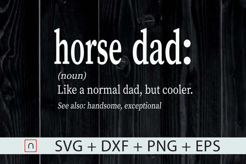 funny-and-cool-horse-dad-definition-svg